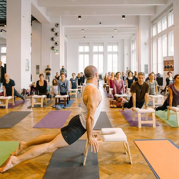 Shop Costway Yoga Headstand Bench Wood Stand W Pvc Pads For
