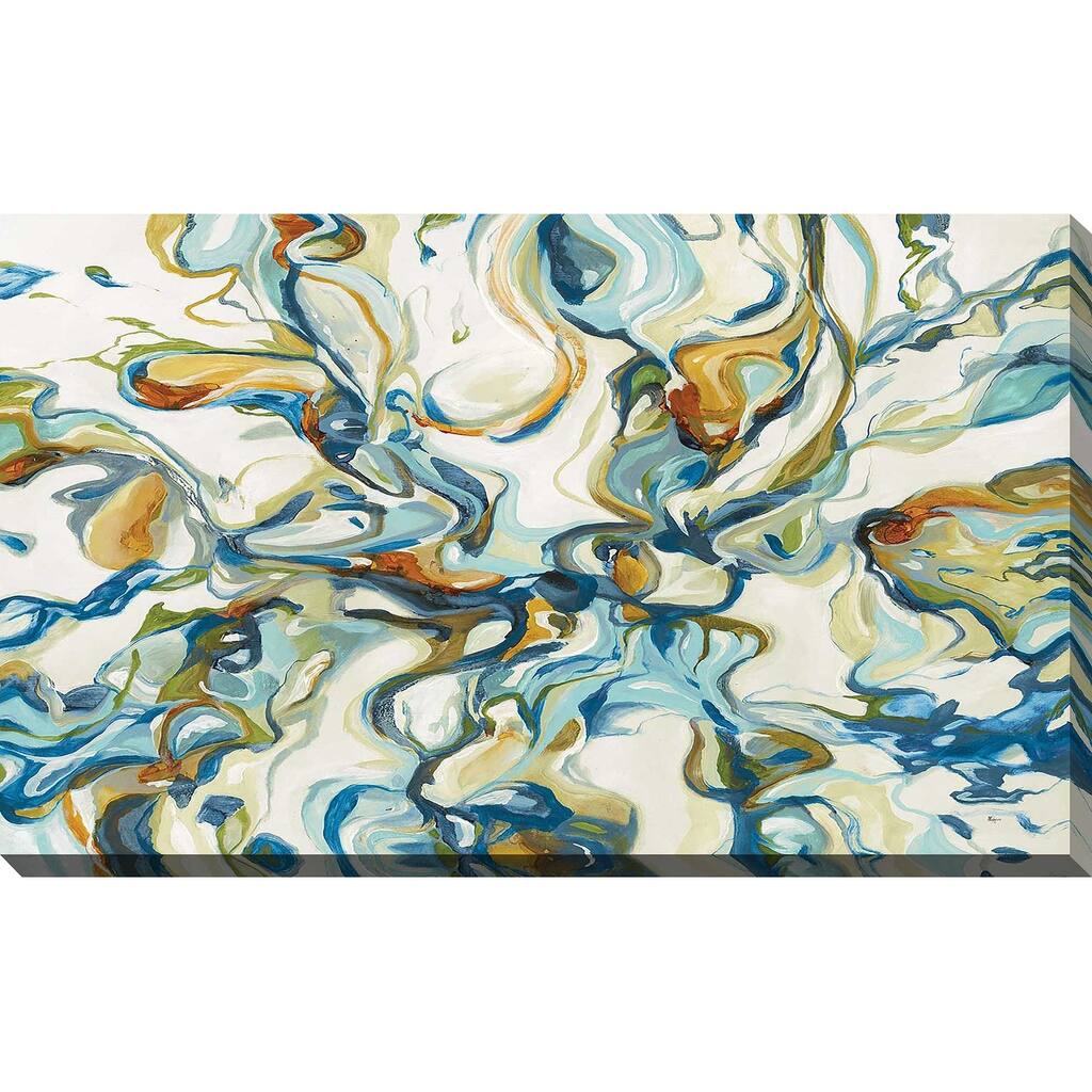 "Flowing Through IV" by Lisa Ridgers Print on Canvas