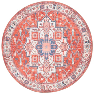 SAFAVIEH Serapi Lillis Traditional Machine Washable Cotton Rug