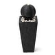preview thumbnail 35 of 39, Glitzhome 31.75"H Polyresin Sphere Pedestal Outdoor Fountain With Pebbles Pump LED Light
