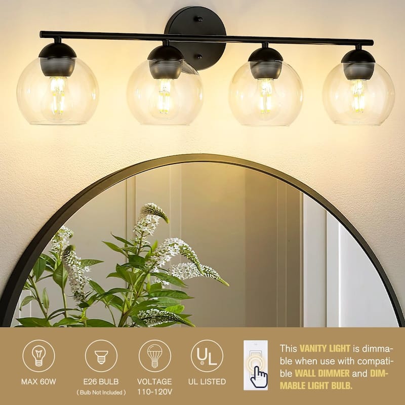 Globe Bathroom Vanity Light Bathroom Over Sink Lighting