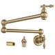 preview thumbnail 37 of 59, WOWOW Wall Mounted Pot Filler Faucet with Double Joints Brushed Gold