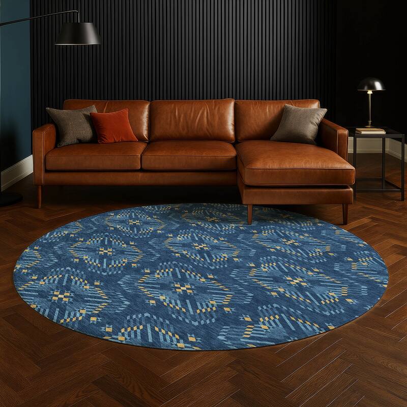 Machine Washable Indoor/ Outdoor Modern Frontenac Chantille Rug