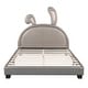 preview thumbnail 40 of 52, Merax Upholstered Leather Platform Bed with Rabbit Ornament