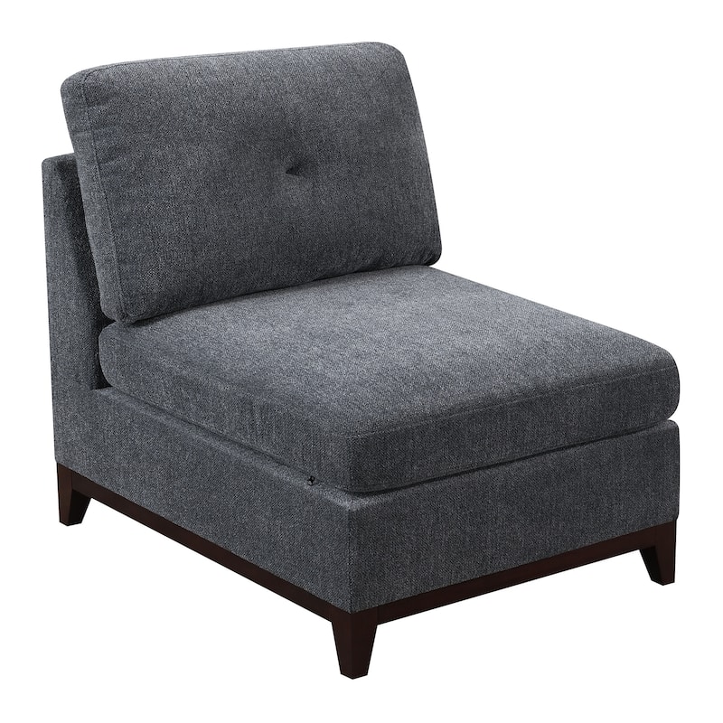 Chenille Fabric Modular Sectional Couch (Set of 6)