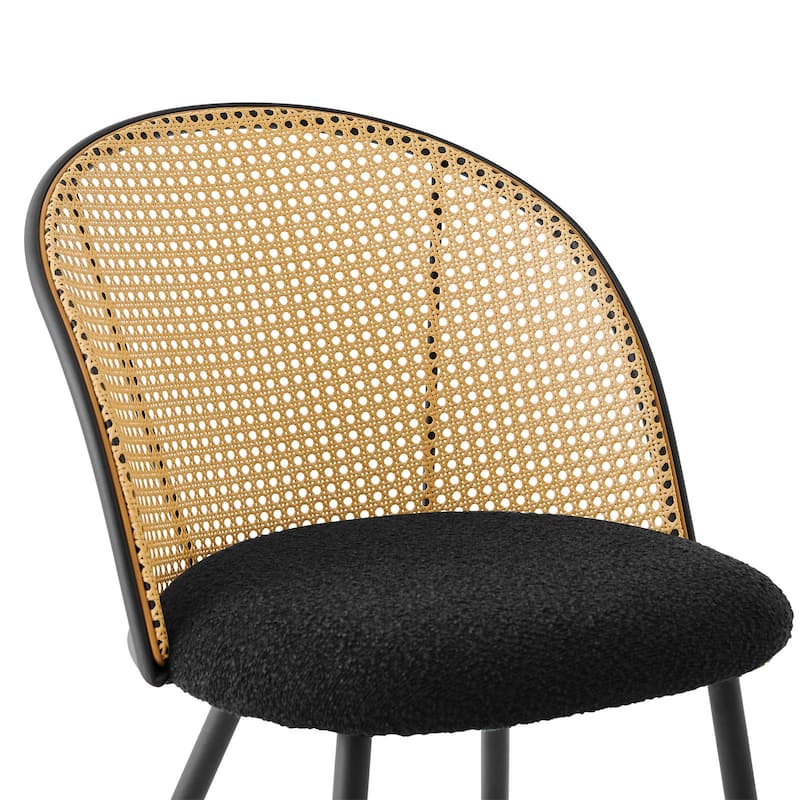 Modern Upholstered Rattan Dining Chairs Set of 2/4