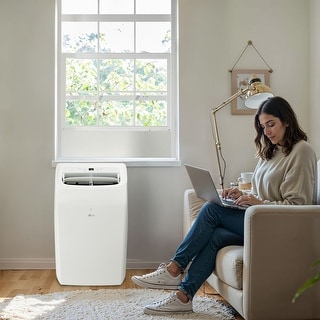 LG 12,000 BTU (DOE) 115-Volt Portable Air Conditioner with Heat, Dehumidifier Function and Wi-Fi Control, 450 sq. ft.