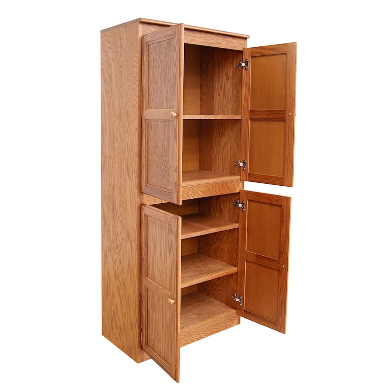 Concepts in Wood Storage Cabinet, 72 inch with 5 Shelves