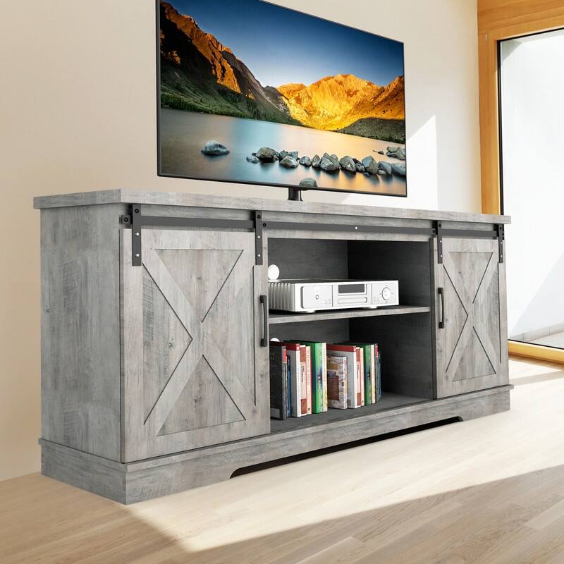 Barn Door TV Cabinet