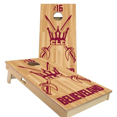Clevelend Believeland Outdoor Cornhole Board Set
