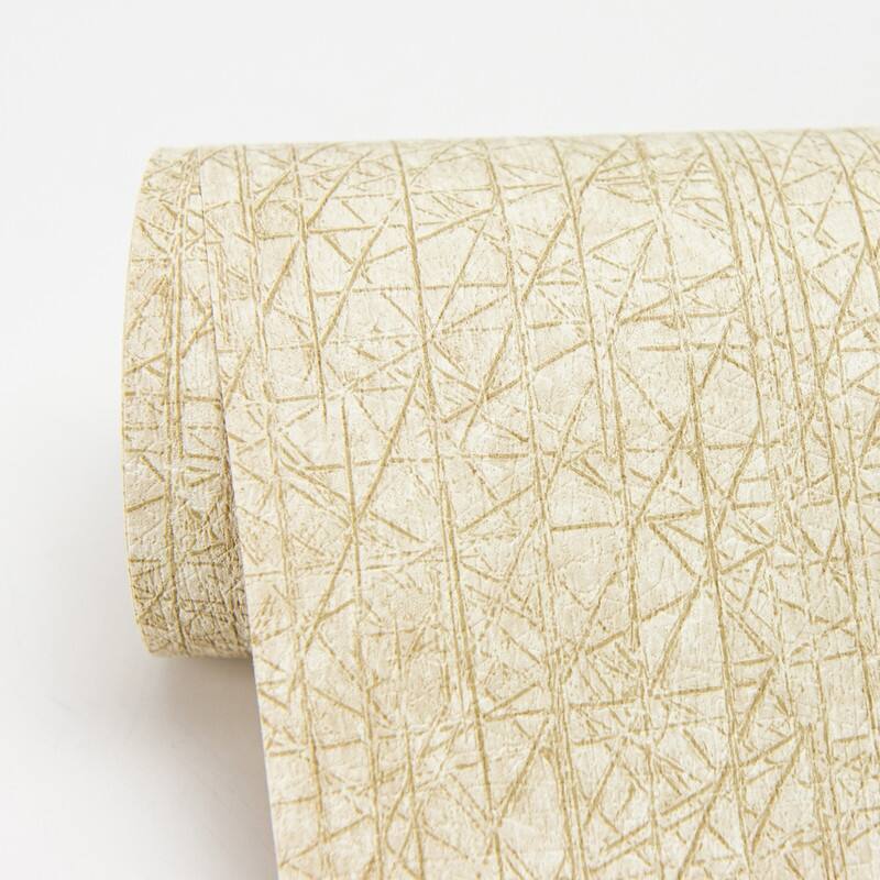 Warner Nagano Taupe Distressed Texture Wallpaper