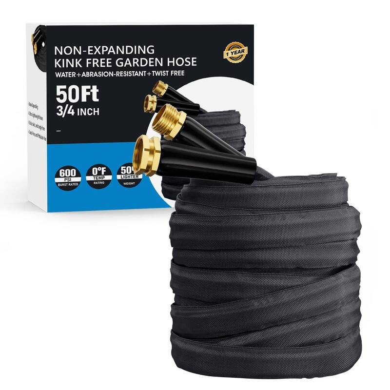 50ft Lightweight Non-Expanding Garden Hose – Anti-Kink & Lead-Free - 50FT