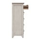 preview thumbnail 6 of 4, Farmhouse Reimagined Antique White with Chestnut 5 Drawer Chest