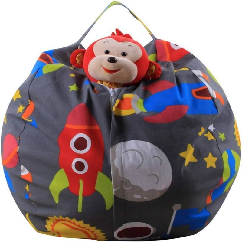 Storage Bean Bag Chair Cover for Kids (26')