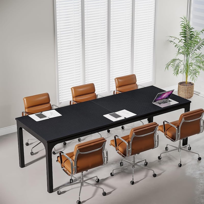 78.74" Large Rectangle Conference Table, Office Meeting/Seminar/Business Table Desk for Office Boardroom & Meeting Room