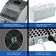 preview thumbnail 9 of 9, Costway Stainless Steel Ice Maker Machine Countertop 48Lbs/24H