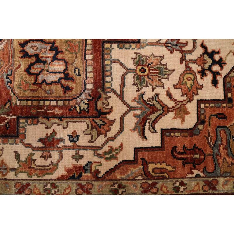 ECARPETGALLERY Hand-knotted Jules Sultane Ivory Wool Rug - 5'8 x 8'9