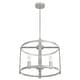 preview thumbnail 3 of 8, Hunter Astwood 13" 4-Light Chandelier, Caged, Kitchen Island, Dining - Contemporary, Transitional, Modern Farmhouse