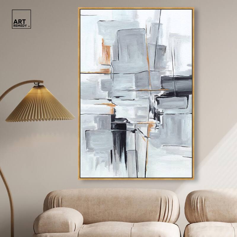 Elegant Grey Shades I Canvas by Art Remedy