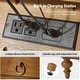 preview thumbnail 10 of 27, HULALA HOME Alois Traditional 3-Drawer End Table with Built-in Charging Station and Solid Wood Spindle Legs Set of 2