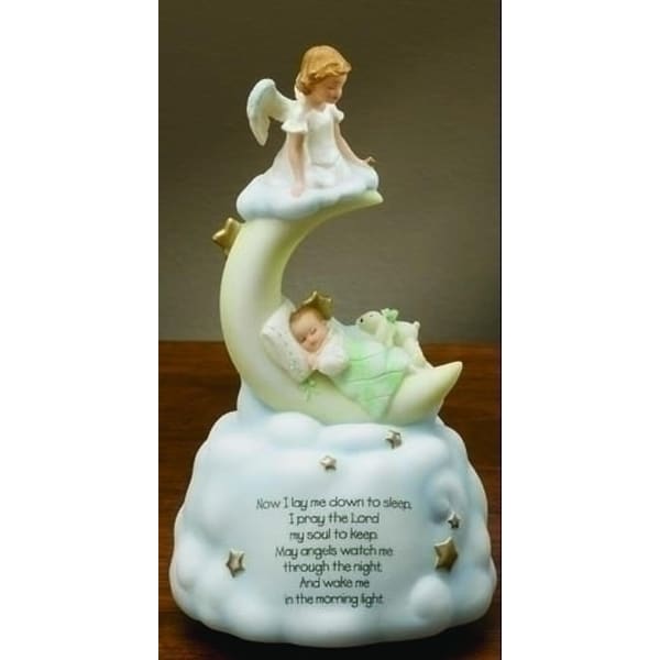 7" Sweet Dreams Baby Angel Religious Musical Figure - N/A