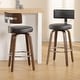preview thumbnail 10 of 11, Faux Leather Upholstered Swivel Counter/ Bar Stools Set of 1/2/4