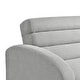 preview thumbnail 11 of 14, Serta Bailey Convertible Sofa in Light Grey Woven Fabric