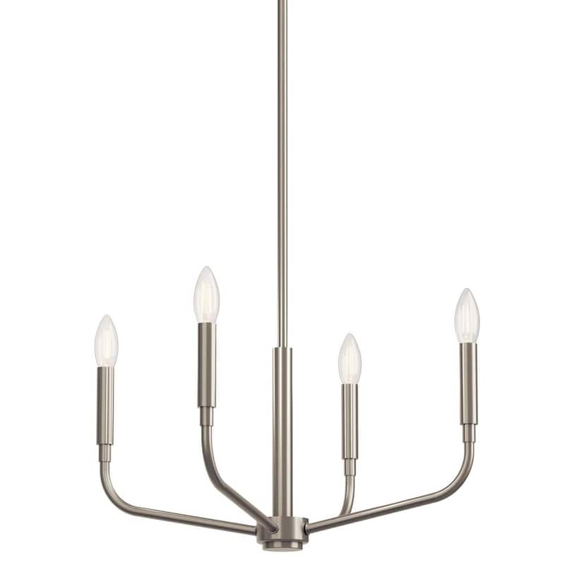 Kichler 52716 Madden 4 Light 20" Wide Taper Candle Style Chandelier - Brushed Nickel
