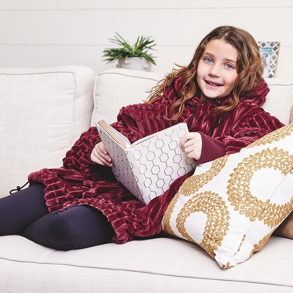 Nestl Warm Oversized Unisex Wearable Blanket Hoodie Reversible Cozy Snuggle Hoodie Blanket Giant Sweater Blanket Hoodie On Sale Bed Bath Beyond 35660964