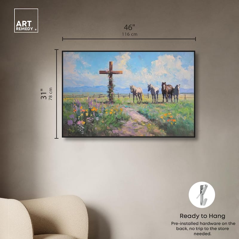 Faithful Pasture Canvas by Art Remedy