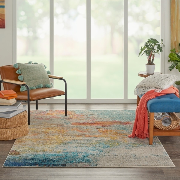 Nourison Sublime Vintage Abstract Area Rug. Opens flyout.