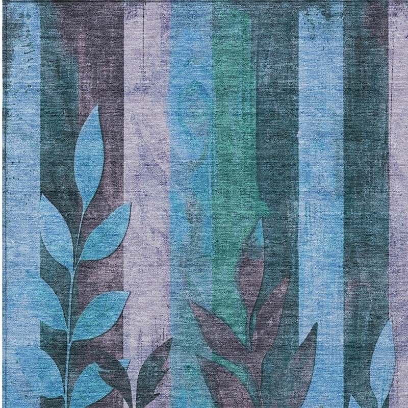 HomeRoots Floral Transitional Rectangle Outdoor Rug