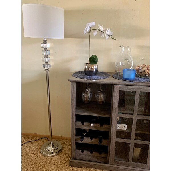 SAFAVIEH Lighting 60-inch Crystal Lombard Street Floor Lamp 14