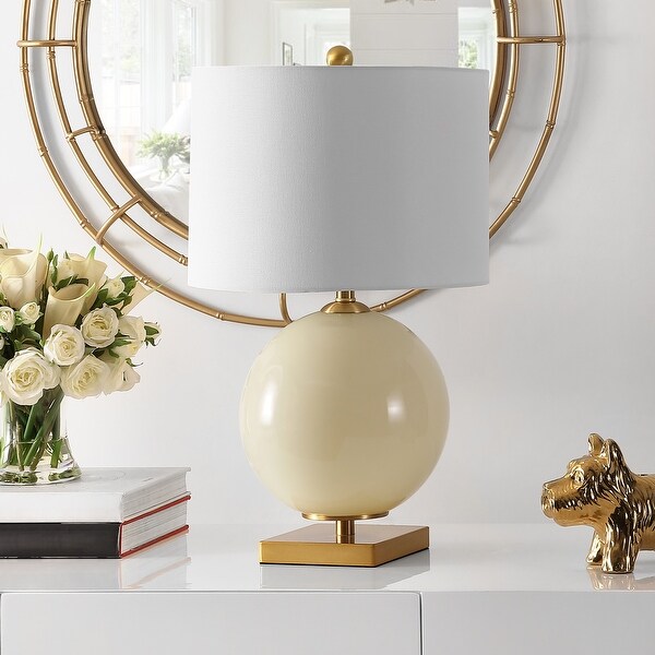 Glass orb lamp best sale