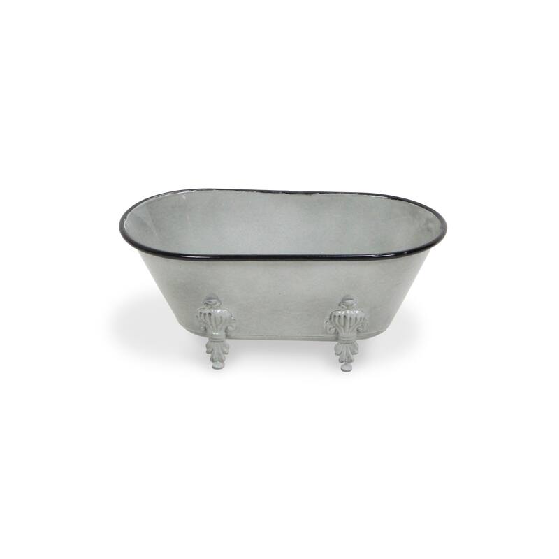 Gray Metal Large Decorative Bathtub