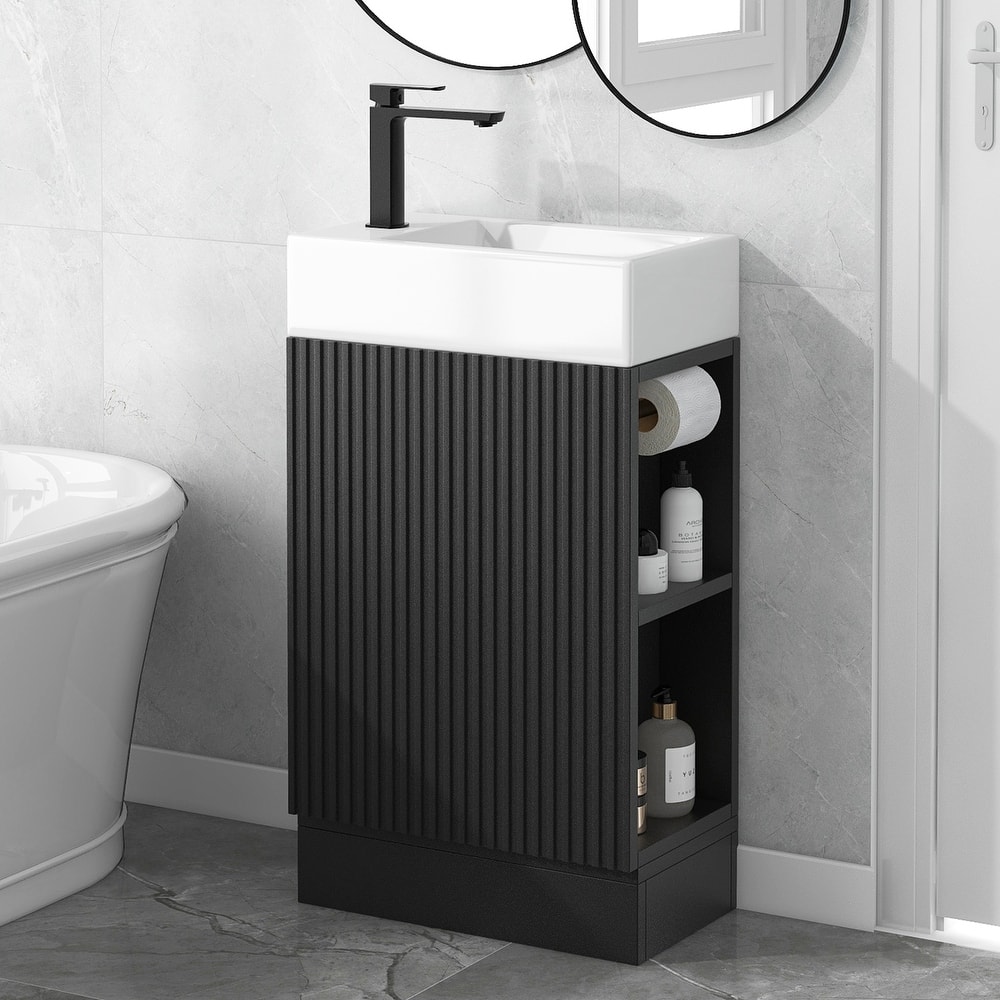 GDFStudio - Amelia Compact Space-Saving Bathroom Vanity