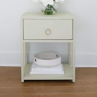 Liberty Furniture East End 1 Shelf Accent Table Green Mist - Width21" x Depth17" x Height26"