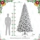 preview thumbnail 30 of 131, Glitzhome 6FT/7.5FT/9FT/11FT Snow Flocked Pre-lit Artificial Fir Christmas Trees
