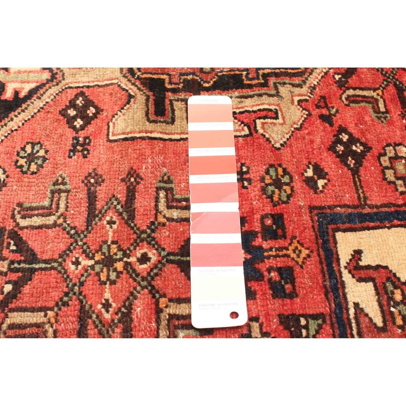 ECARPETGALLERY Hand-knotted Andelz Red Wool Rug - 2'11 x 6'3