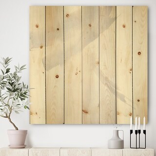 Designart 'minimal geometric Zen II' Transitional Print on Natural Pine ...