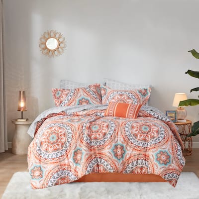 Madison Park Essentials Brighton Comforter Set with Cotton Bed Sheets
