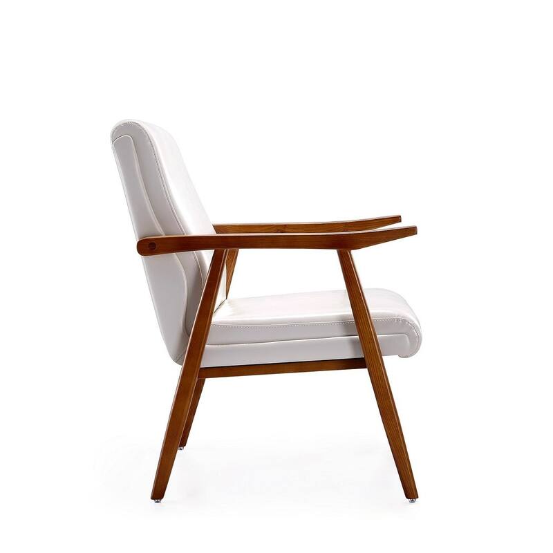Manhattan Comfort ArchDuke Amber Faux Leather Accent Chair