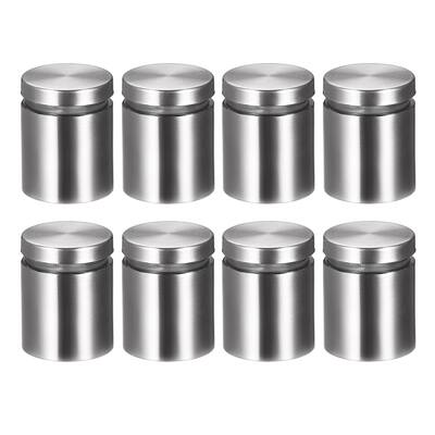 8Pcs Stainless Steel Stand Off Fixings Bolts Mount Standoffs House Glass Sign - 25mm x 32mm