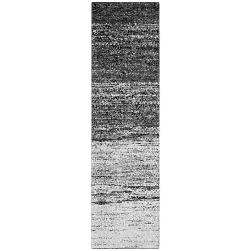 Machine Washable Indoor/ Outdoor Chantille Solid Ombre Rug