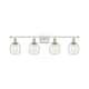 Option Deco Swirl / White and Polished Chrome Finish