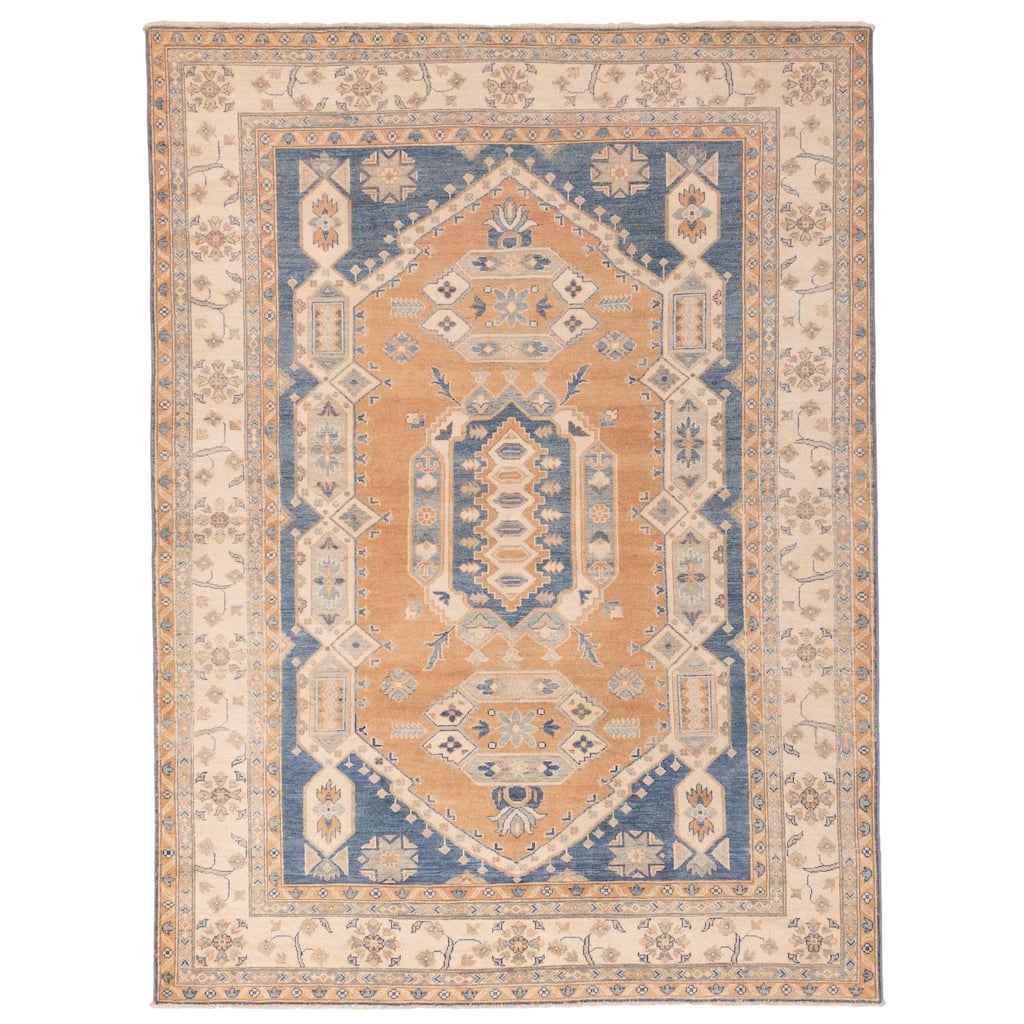ECARPETGALLERY Hand-knotted Finest Ghazni Copper Wool Rug - 6'9 x 8'11