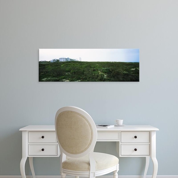 Easy Art Prints Panoramic Images's 'Building on a hill, South Padre Island, Texas, USA' Premium Canvas Art
