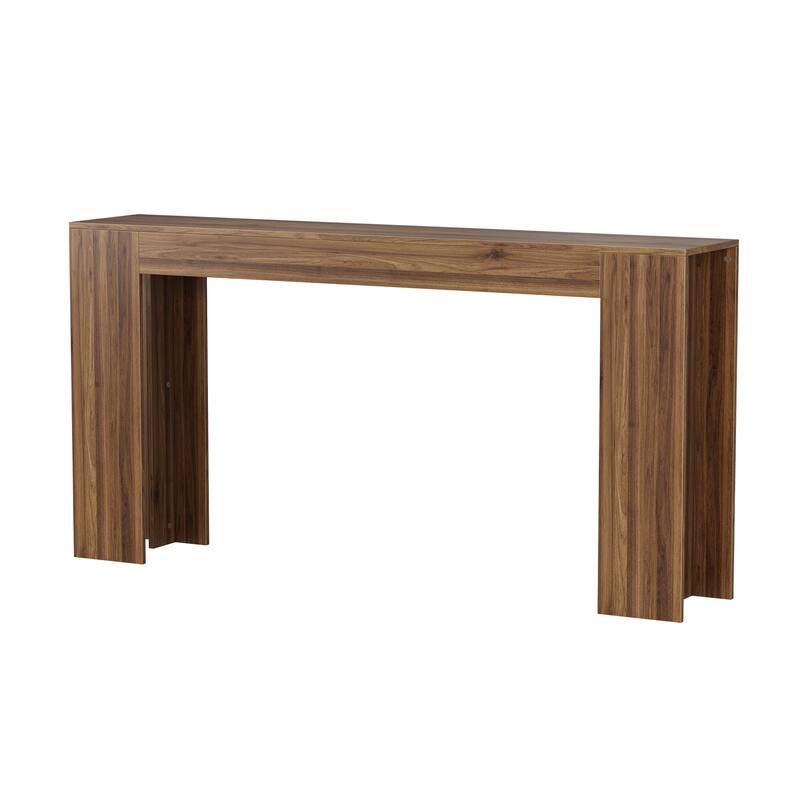 62.99" Extra-Long Farmhouse Entryway Console Table