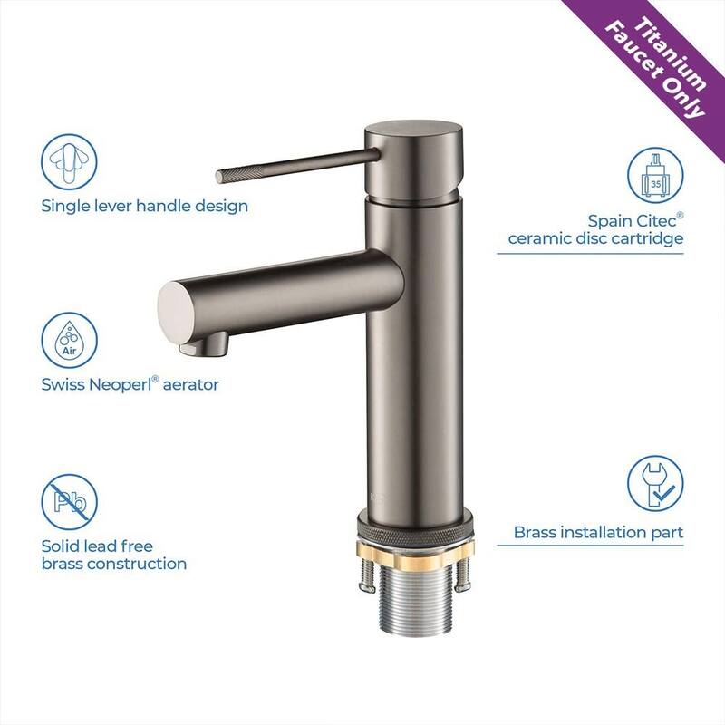 Luxury Solid Brass Single Hole Bathroom Faucet