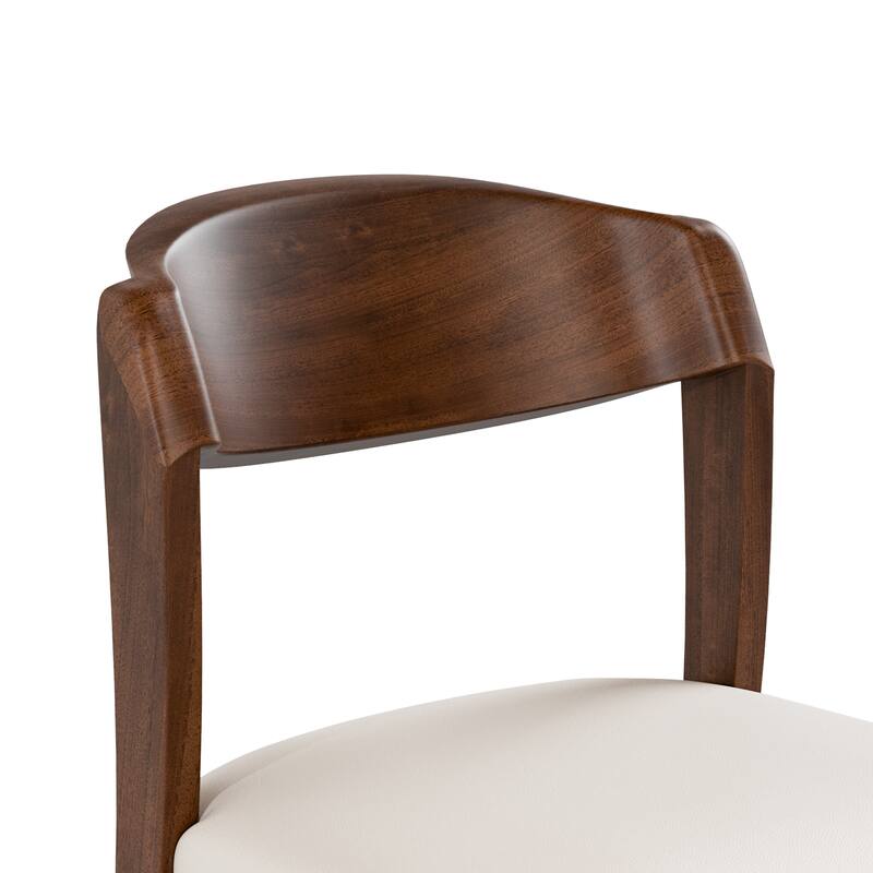 Furniture of America Abigail VI Mid-Century Modern 5-Piece Walnut Solid Wood Dining Set